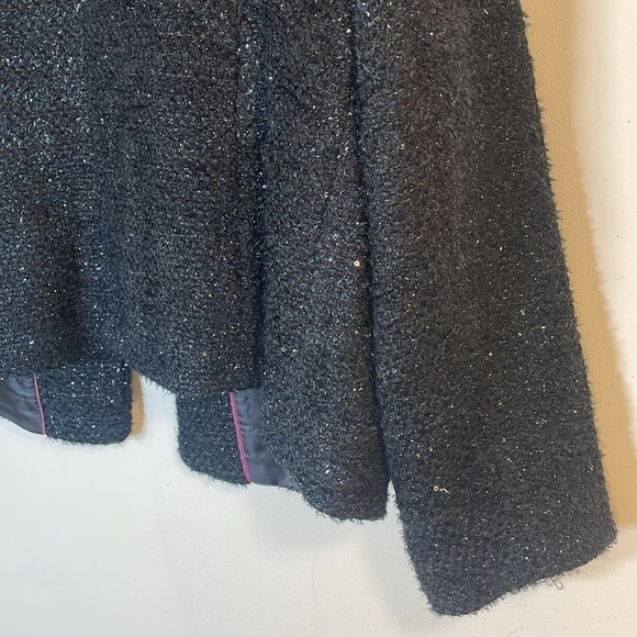 NWOT. RSVP by Talbots 18 Wool Blend Shimmer Boucle Tweed Jacket with Pearl Trim. - Picture 13 of 13